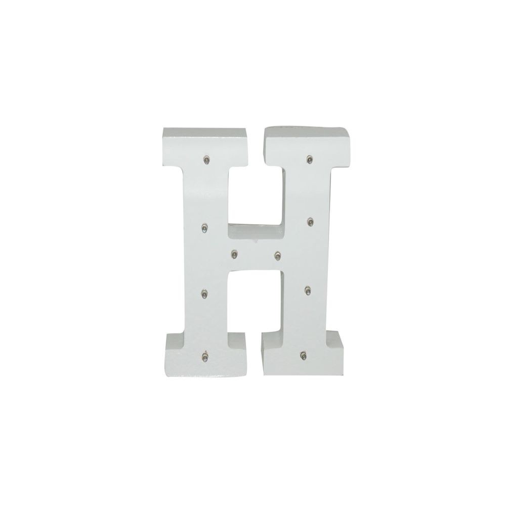 LETTER H W/LEDS