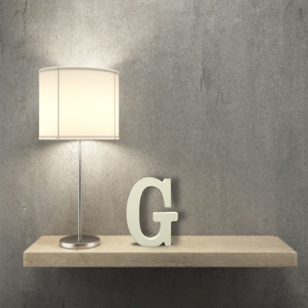 WHITE WOOD LETTER -G-