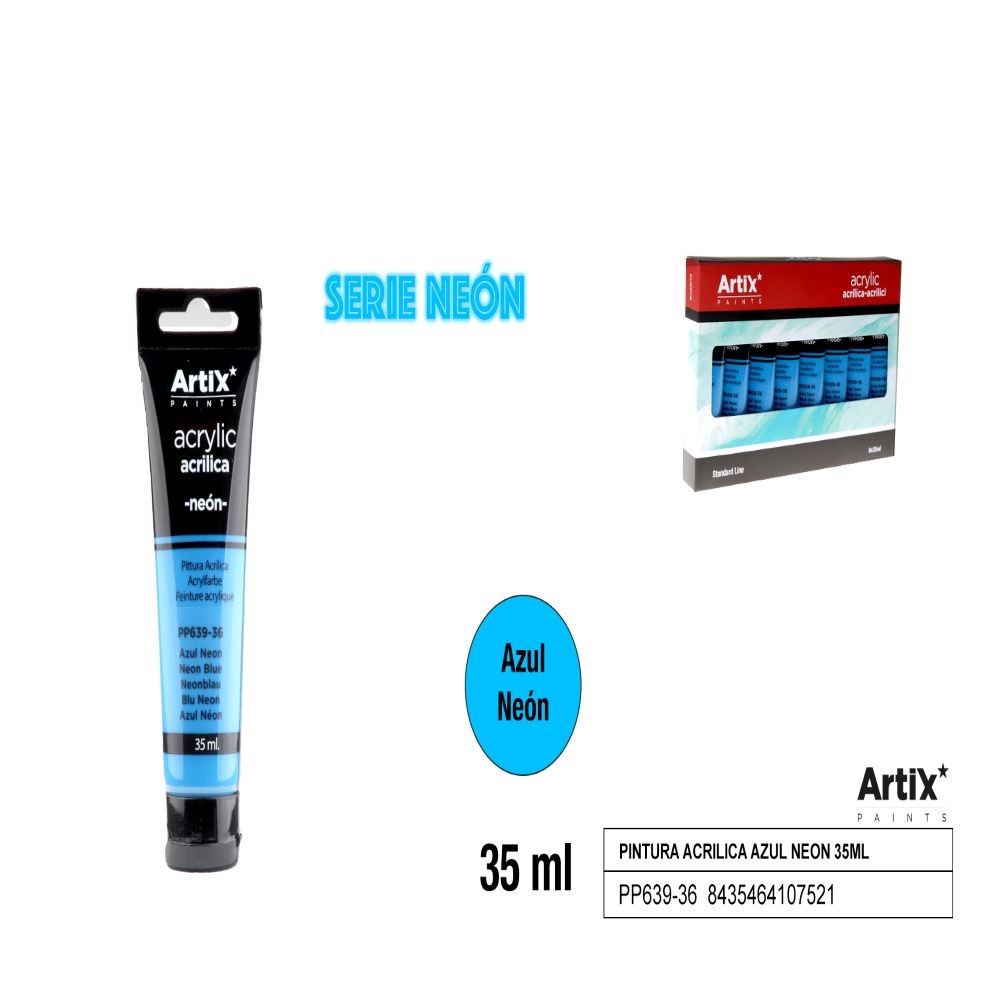 ACRÍLICA AZUL NEÓN- 35 ML