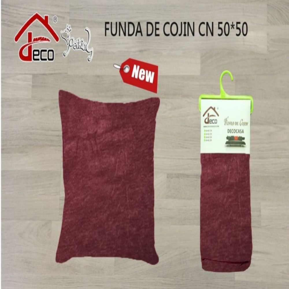 CUSHION COVER- WINE RED 50X50