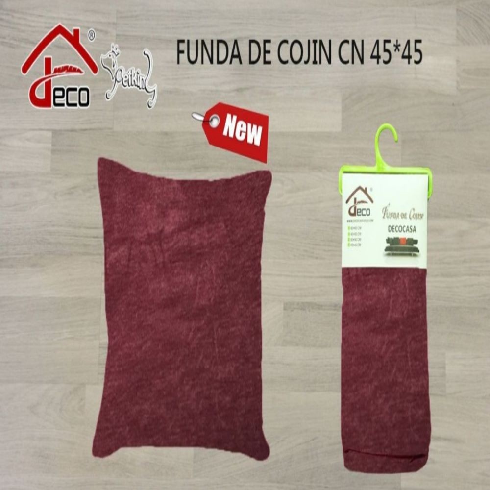 CUSHION COVER- WINE RED 45X45