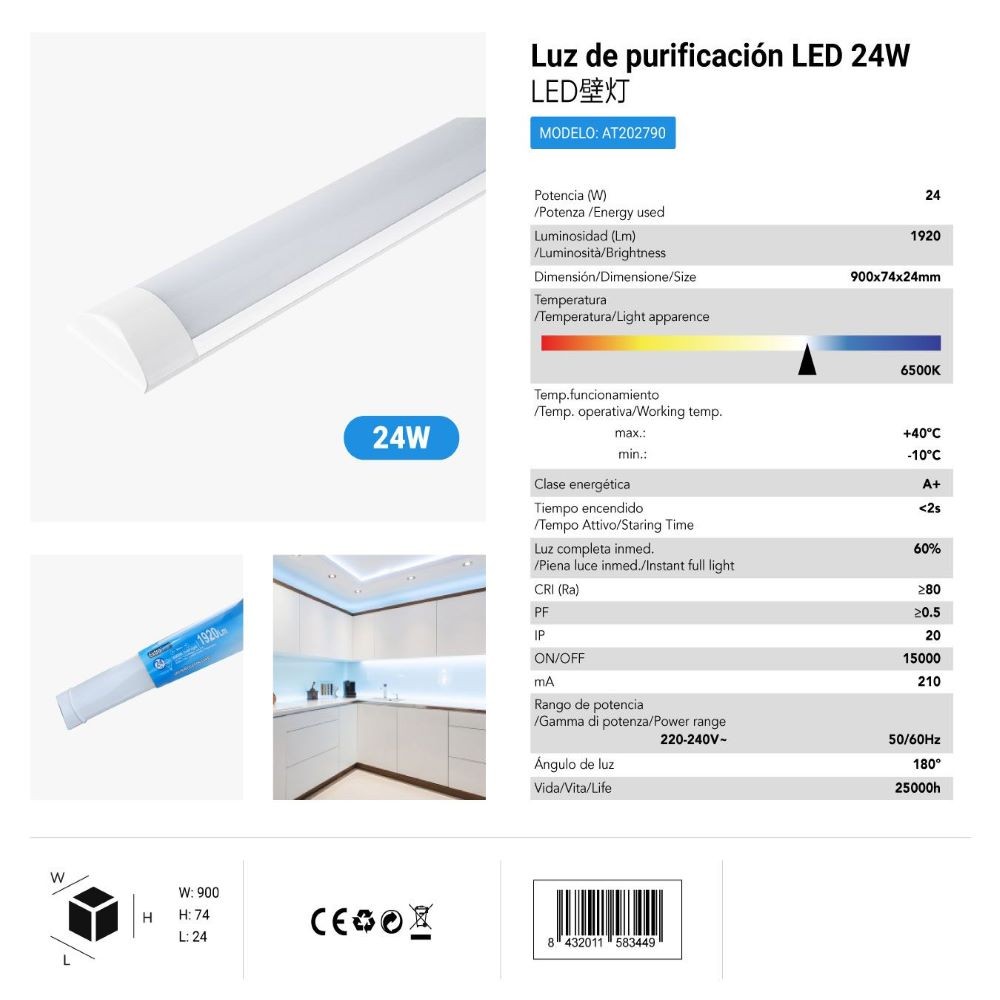 LUZ PURIFICACIÓN 24W