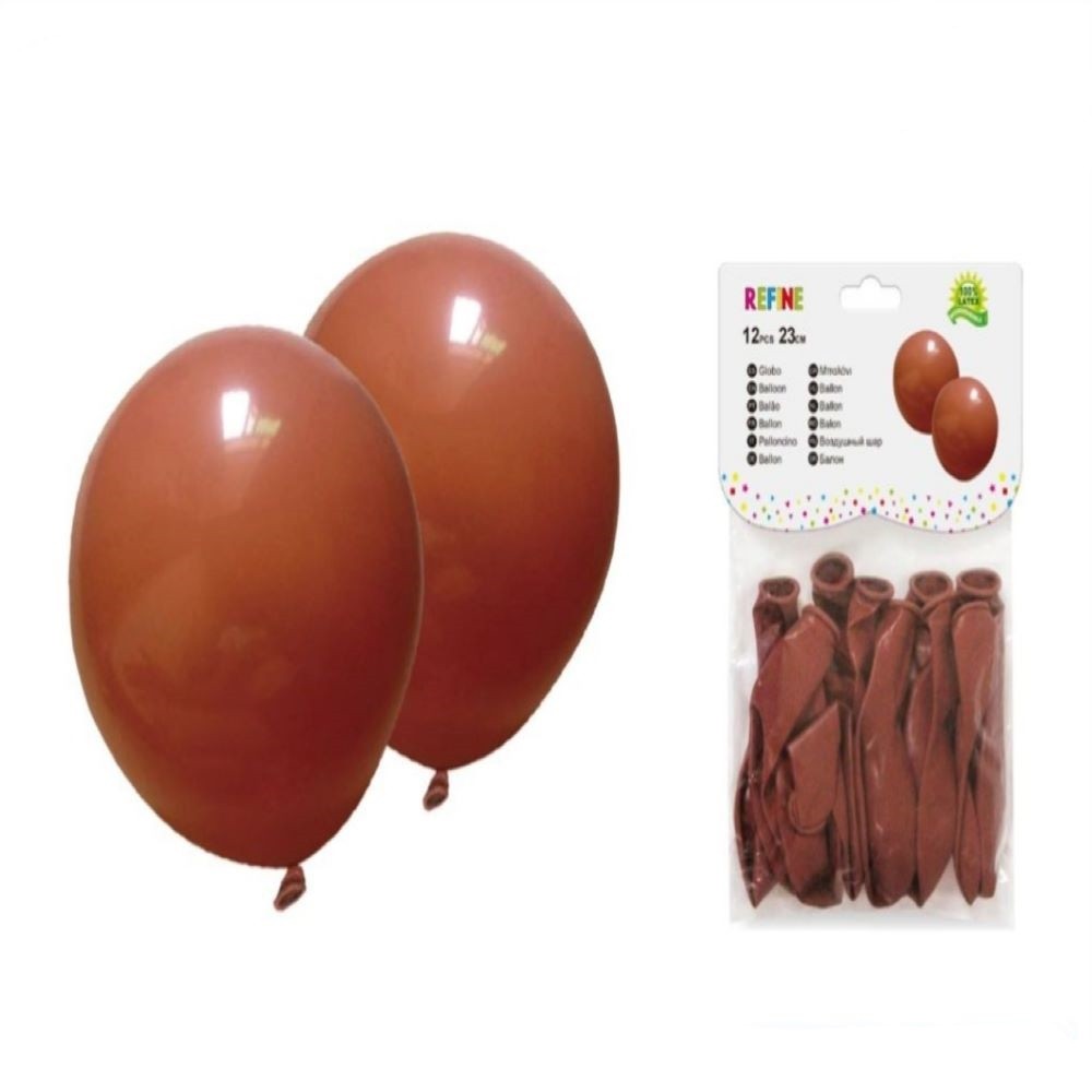 P12 BROWN BALLOONS