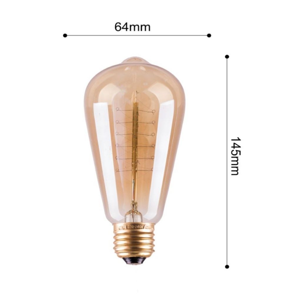 BOMBILLA DECORATIVA 64X145MM