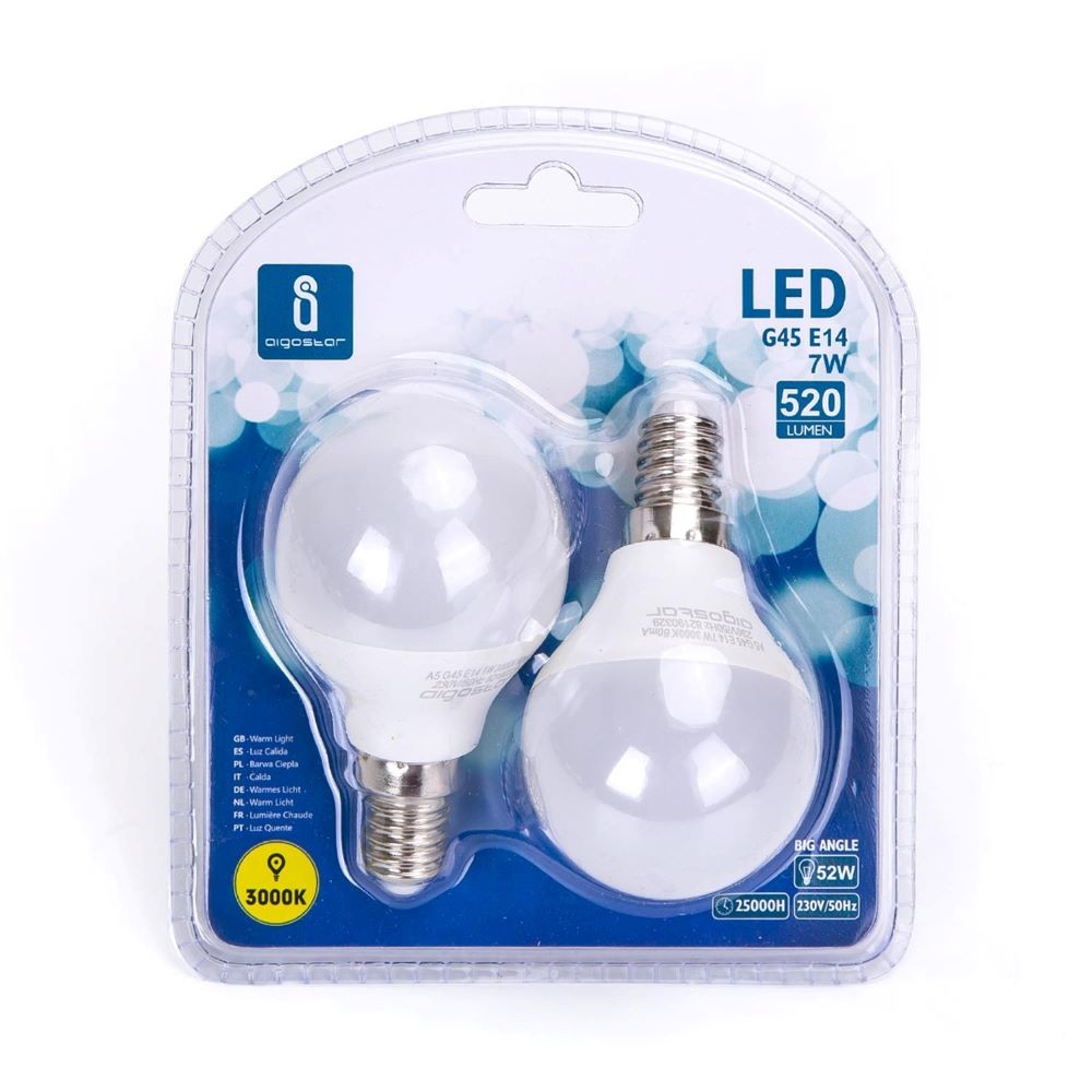 LED E14 7W 3000K / DOUBLE