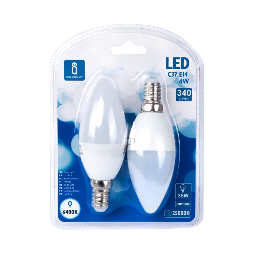 LED E14 4W 6400K/DOUBLE