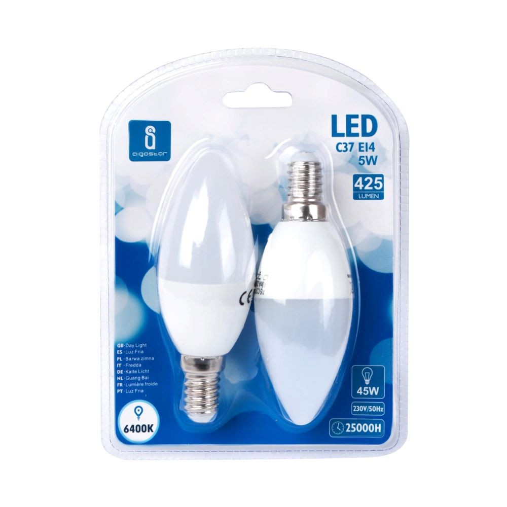 LED E14 5W 6400K/DOUBLE