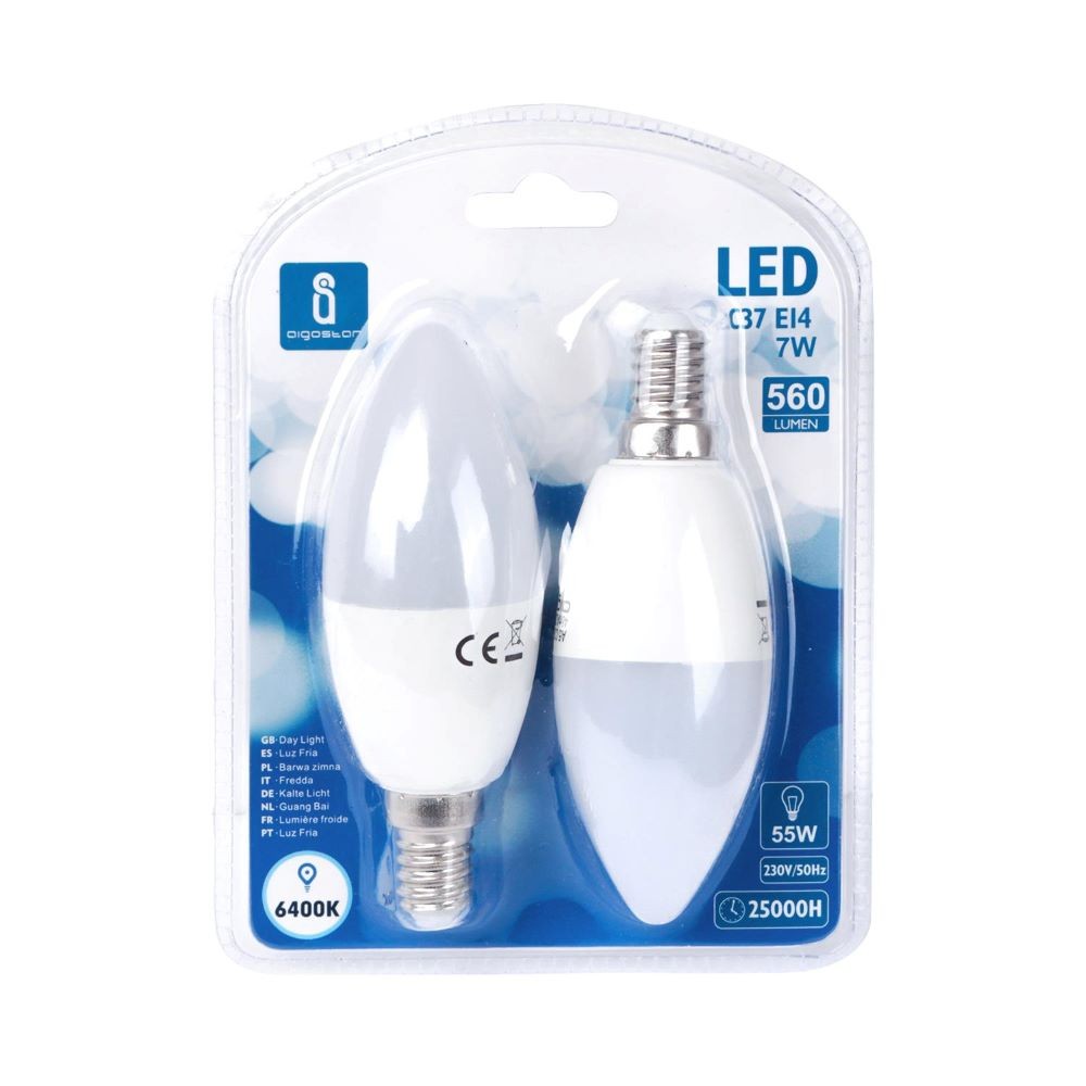 LED E14 7W 6400K/DOUBLE