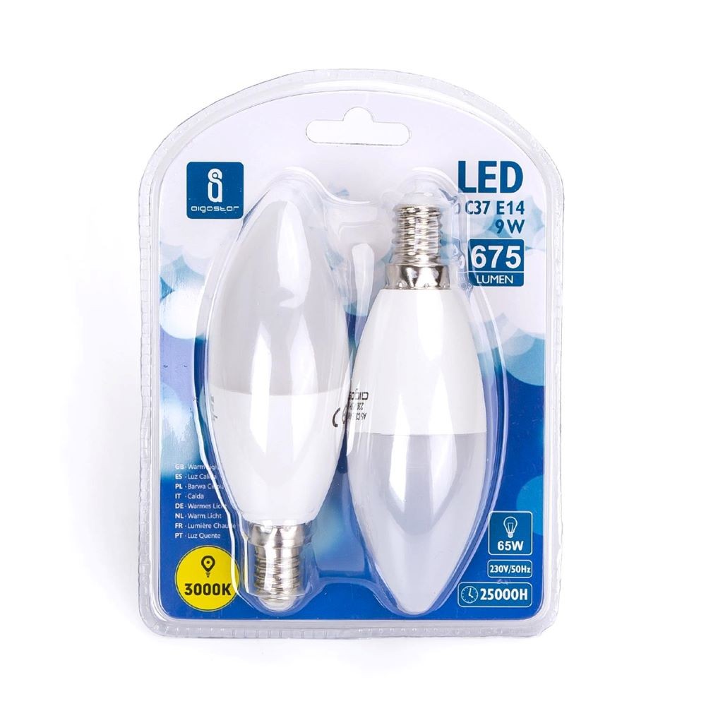 LED E14 9W 3000K/DOUBLE